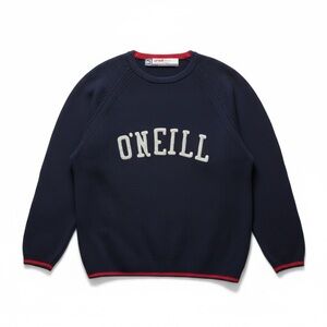 Y2K O'Neill Men's Dark Blue Crewneck Surf Sweater